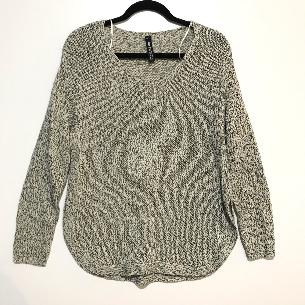 Lord and Taylor Knit Heathered Sweater Size Large